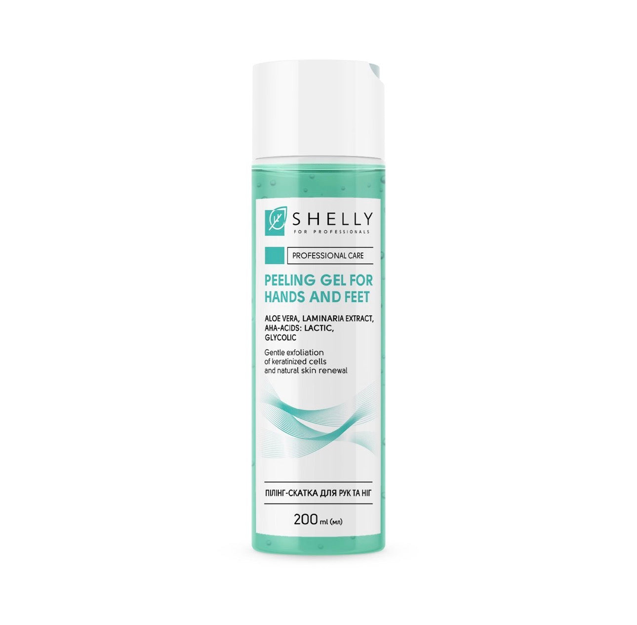 Peeling Gel for Hands and Feet with Aloe Vera, Mint Extract and Aha-Acids Shelly 200 ml