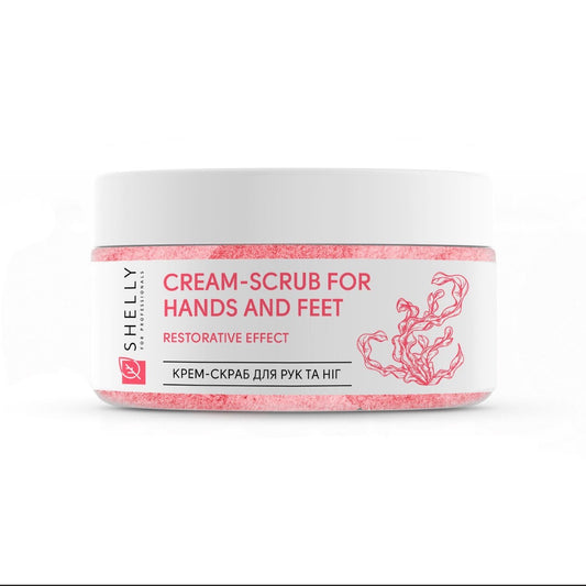 Cream Scrub for Hands and Feet with Urea, Algae Extract and Argan Oil Shelly 350 g